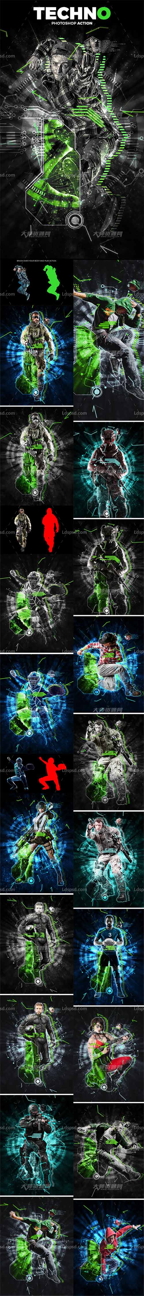 Techno Action,极品PS动作－动感科技